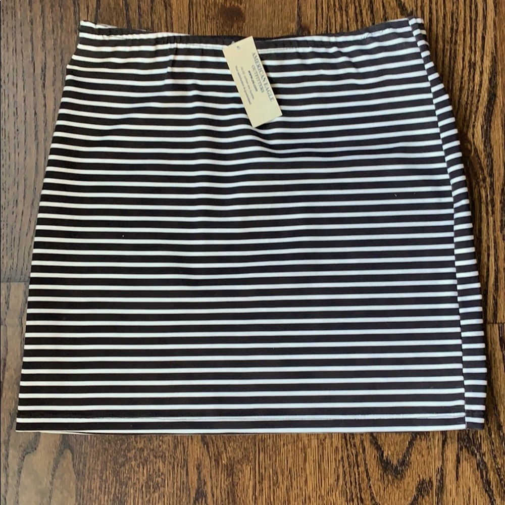 AE: Black & White bodycone skirt